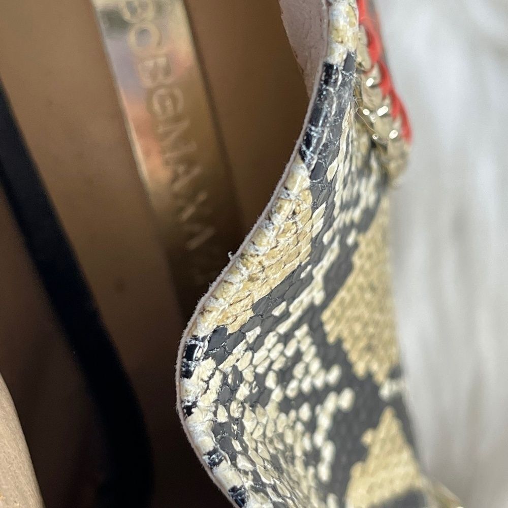 Bcbg Max Azria Britt Chain Python Colorblock Heel… - image 6